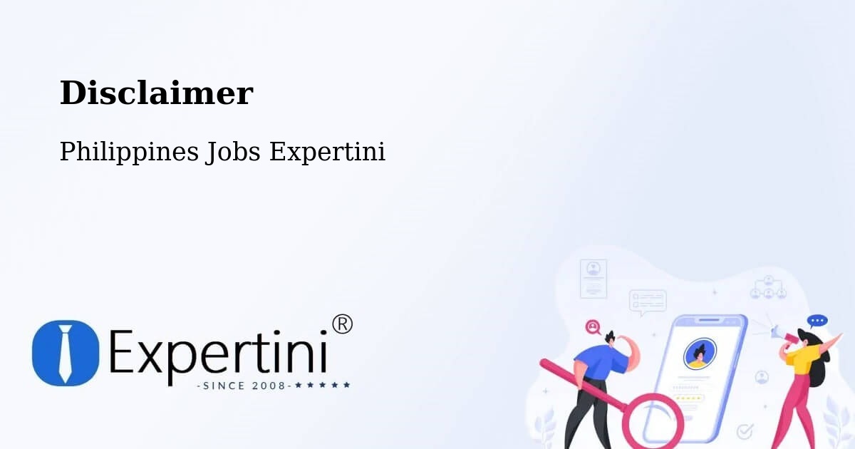Disclaimer – Cagayan - Philippines Jobs Expertini